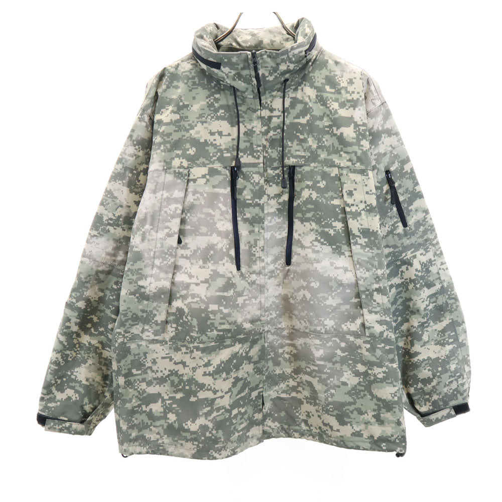 ワイエムシーエルケーワイ モザイクカモフラ柄 ミリタリー ナイロンジャケット XL グレー系 YMCLKY メンズ