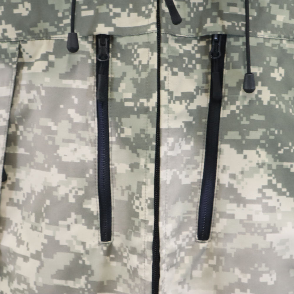 ワイエムシーエルケーワイ モザイクカモフラ柄 ミリタリー ナイロンジャケット XL グレー系 YMCLKY メンズ