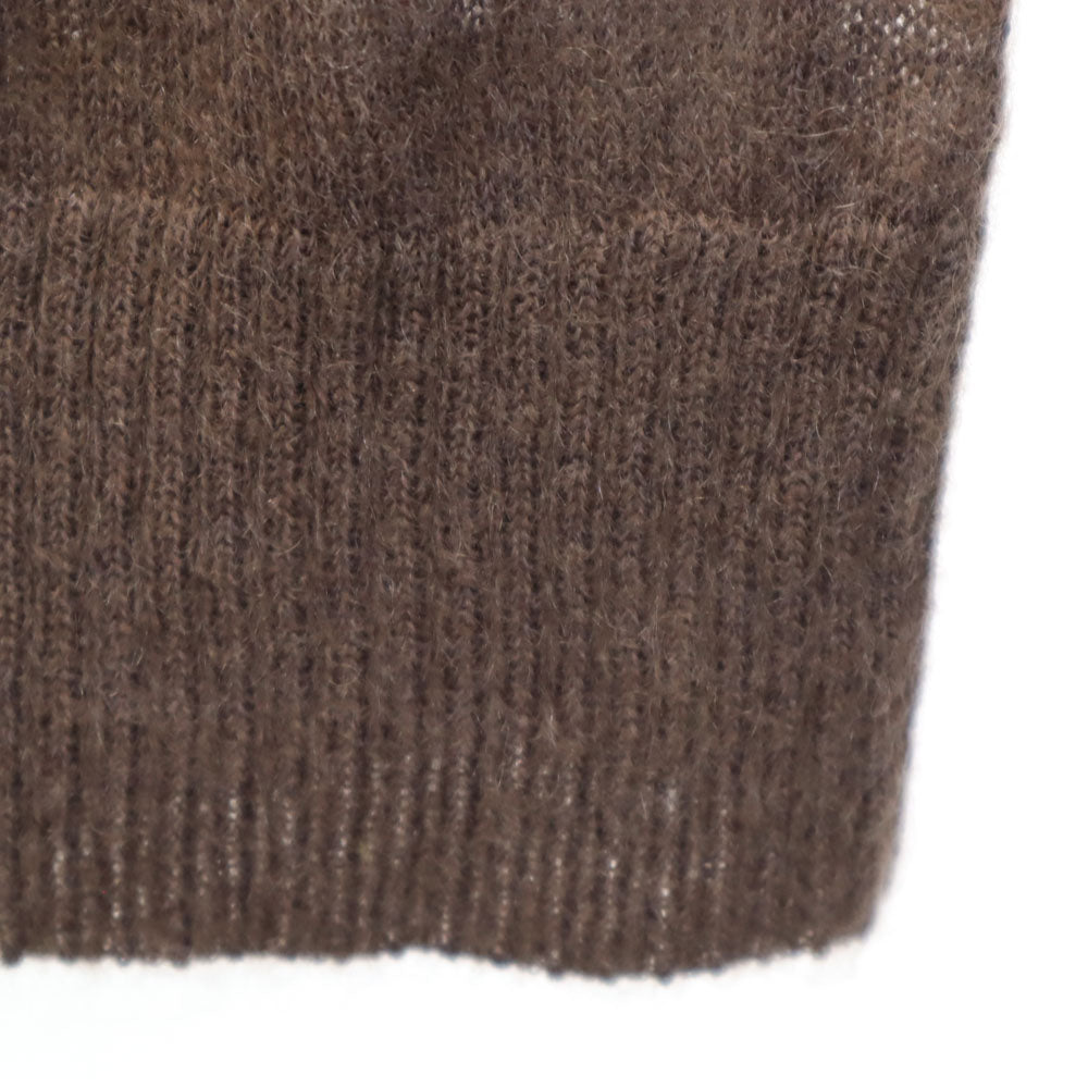 LACOSTE ラコステ モヘヤブレンド 長袖 セーター 42 ブラウン系 ニット レディース