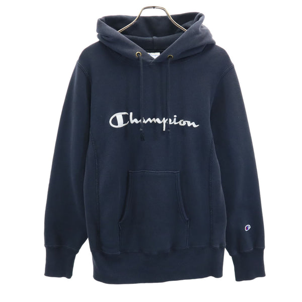 チャンピオン C3-L107 REVERSE WEAVE 青単 復刻 長袖 スウェットパーカー M ネイビー系 Champion メンズ