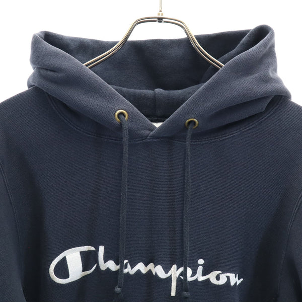 チャンピオン C3-L107 REVERSE WEAVE 青単 復刻 長袖 スウェットパーカー M ネイビー系 Champion メンズ