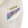 アディダス 80s 日本製 デサント社 ヴィンテージ トレフォイルロゴ ジャージジャケット 上下 セットアップ O ホワイト adidas メンズ