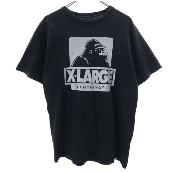 エクストララージ プリント 半袖 Tシャツ M ブラック XLARGE メンズ