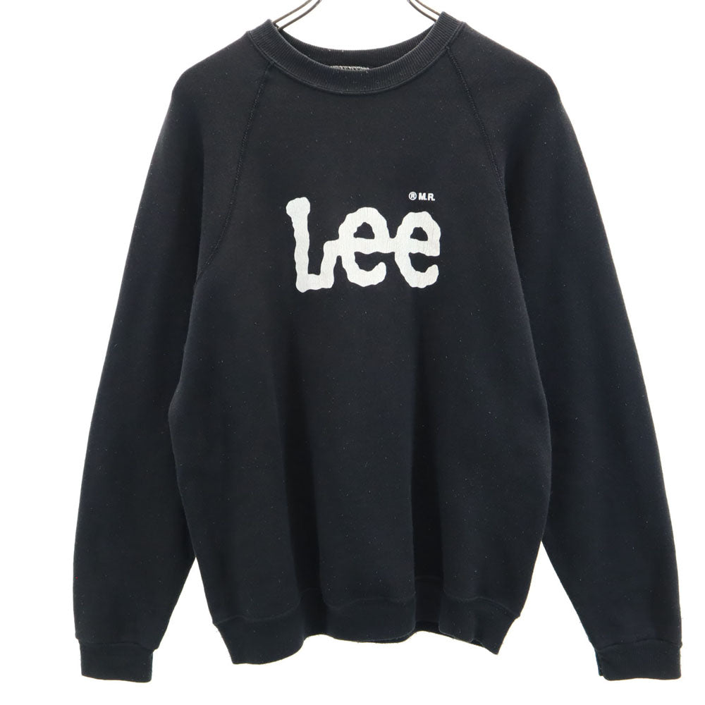 Lee リー 90s USA製 オールド 長袖 スウェット トレーナー M ブラック 裏起毛 メンズ