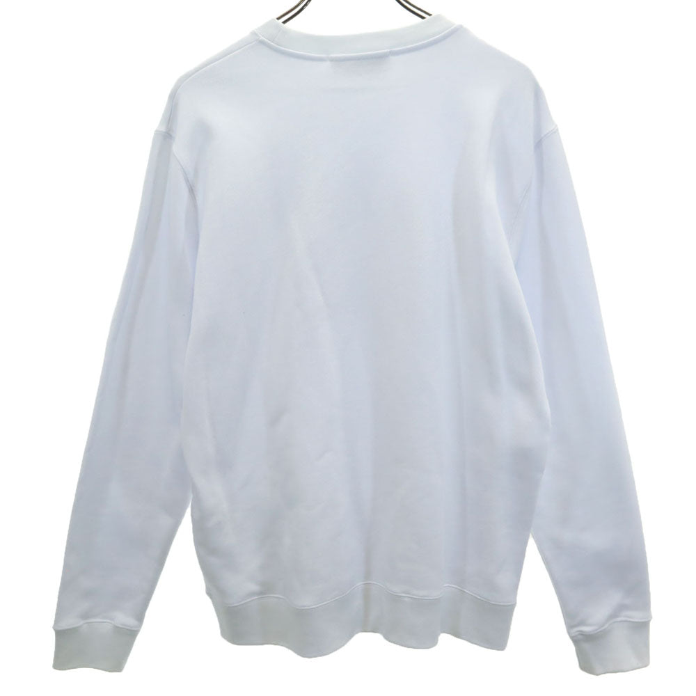 未使用 エムエスジーエム イタリア製 長袖 スウェット トレーナー M 白 MSGM 裏起毛 タグ付き メンズ