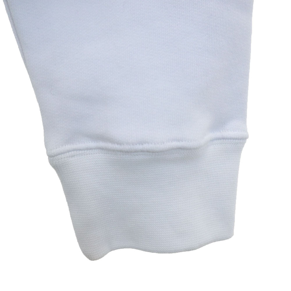 未使用 エムエスジーエム イタリア製 長袖 スウェット トレーナー M 白 MSGM 裏起毛 タグ付き メンズ