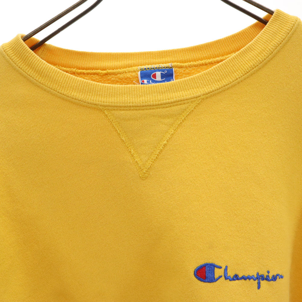 Champion チャンピオン 90s USA製 オールド 青タグ 長袖 スウェット トレーナー L イエロー 裏起毛 メンズ