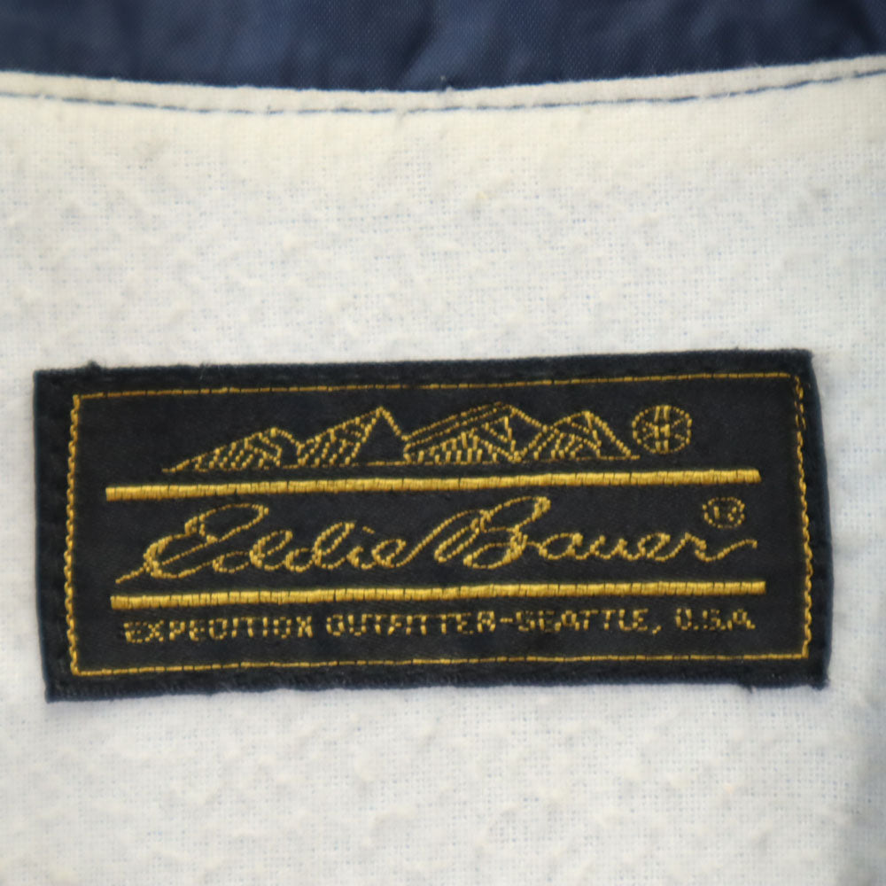 Eddie Bauer エディーバウアー 80s アウトドア ヴィンテージ 黒タグ コーチジャケット L ネイビー メンズ