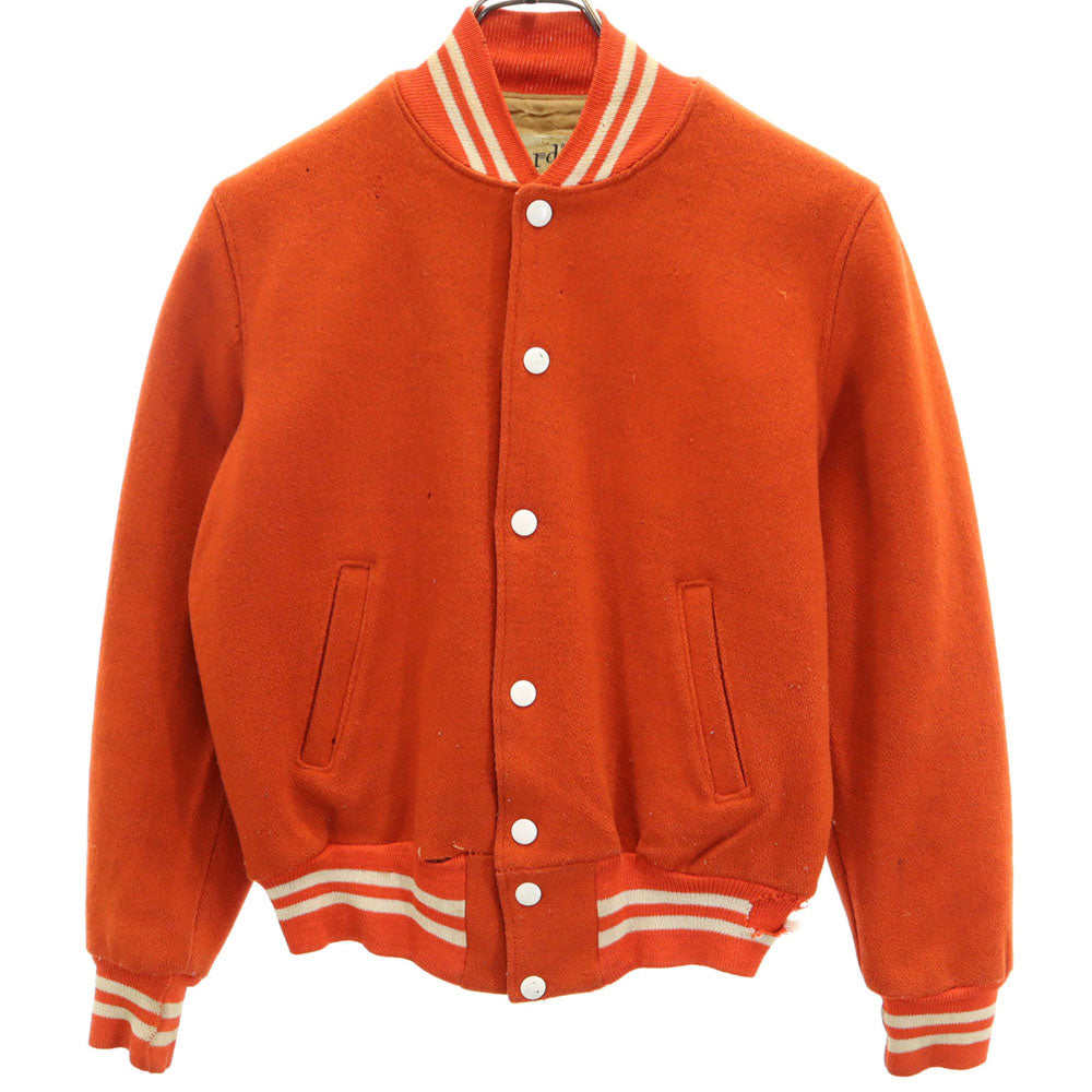 Nordic 70s ヴィンテージ スタジャン 16 オレンジ ブルゾン アワード レディース
