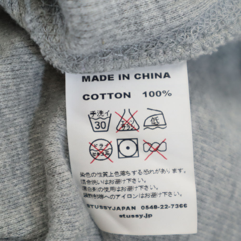 ステューシー 5分袖 Tシャツ M グレー STUSSY ロンT ハーフボタン メンズ