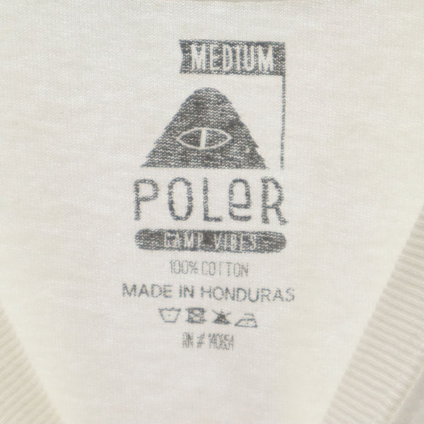 未使用 ポーラー 半袖 Tシャツ M ホワイト POLER タグ付き メンズ