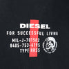 ディーゼル 半袖 Tシャツ XS ブラック DIESEL メンズ