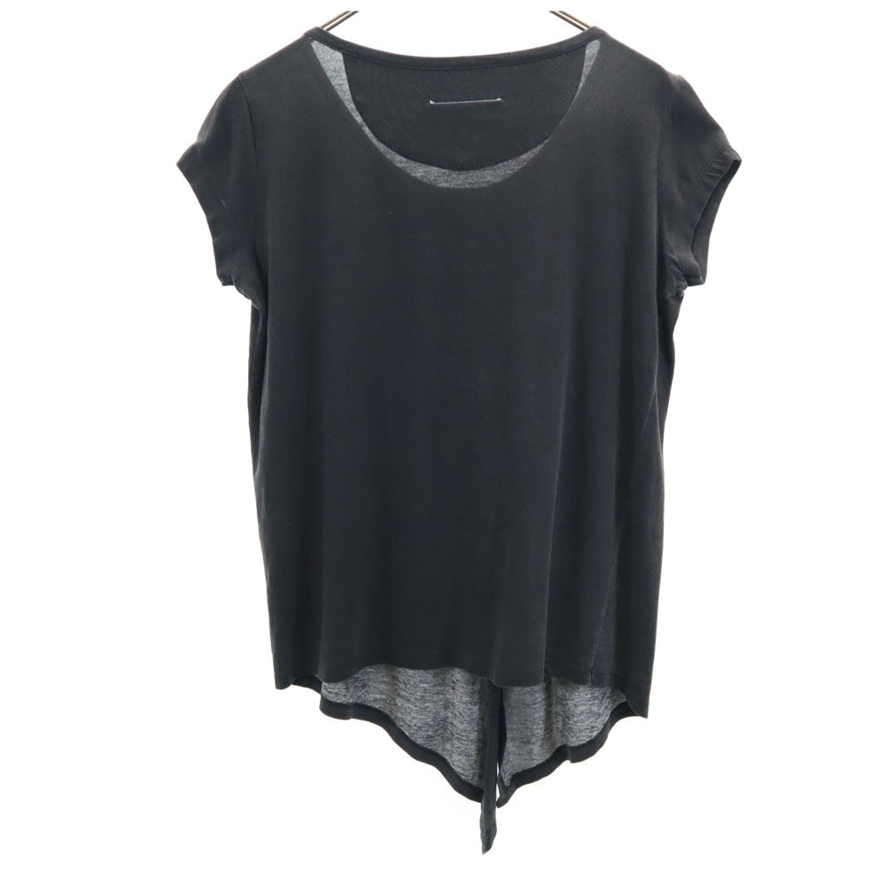 MM6 エムエムシックス 半袖 変形 Tシャツ S グレー系 フレンチスリーブ レディース