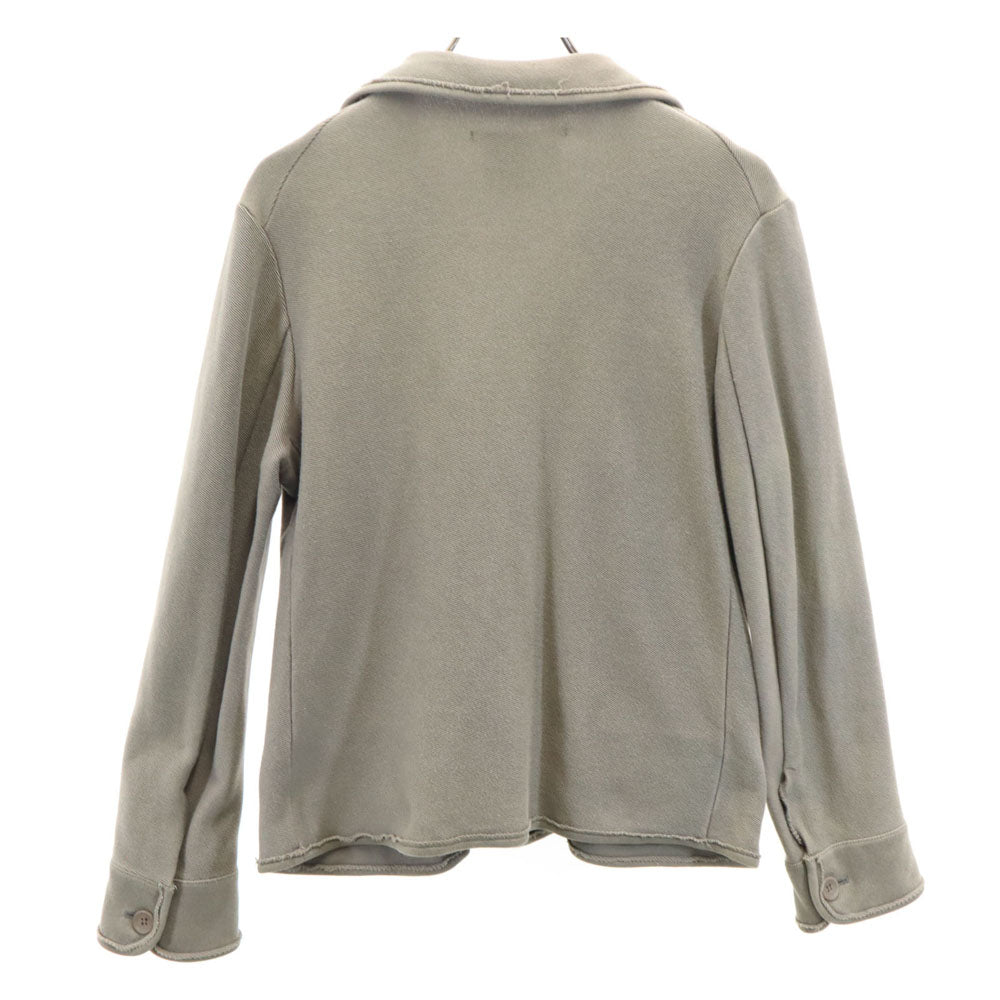 LIMI feu リミフゥ 日本製 長袖 ダブル カーディガン M グレー系 ヨウジヤマモト Pコート ジャケット レディース