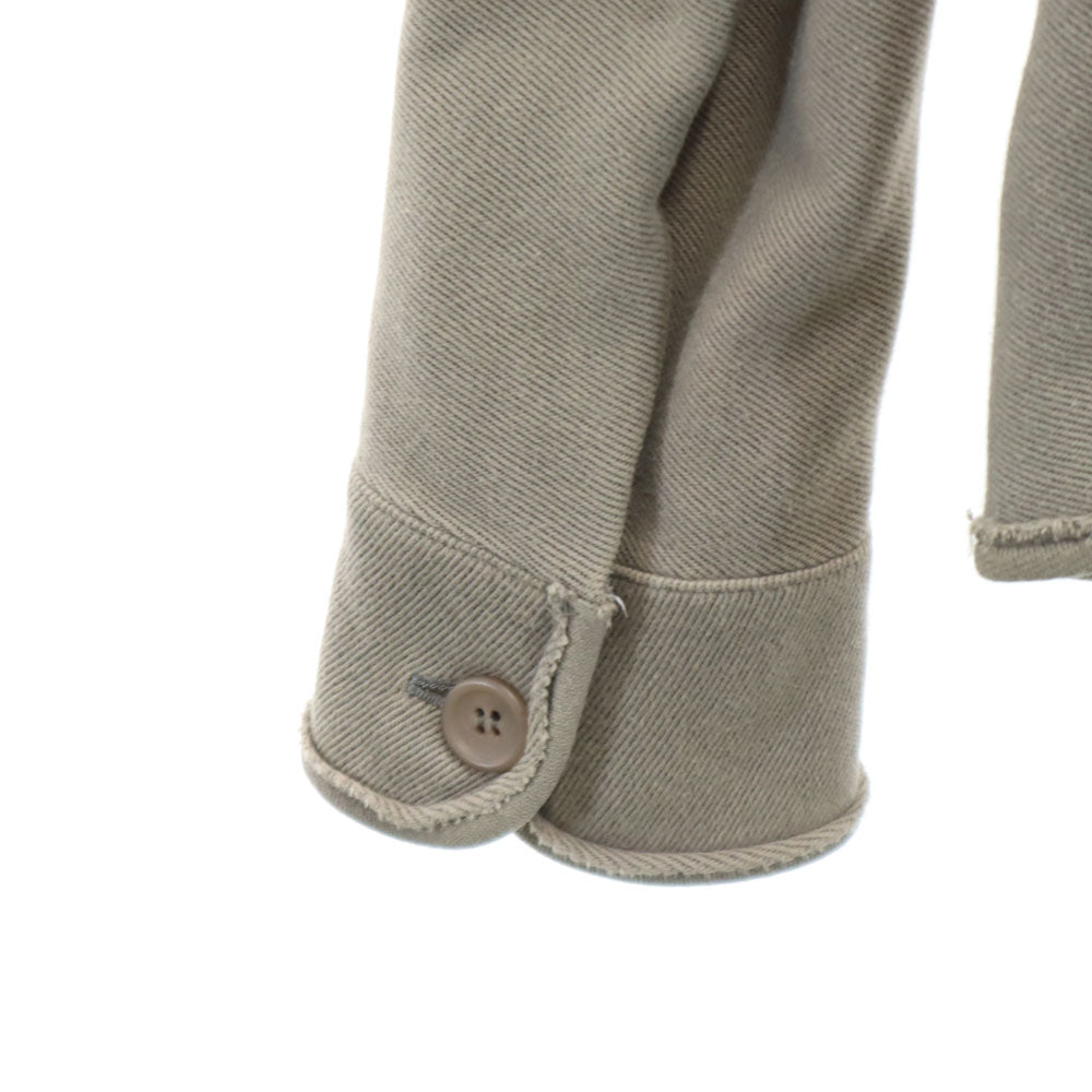 LIMI feu リミフゥ 日本製 長袖 ダブル カーディガン M グレー系 ヨウジヤマモト Pコート ジャケット レディース