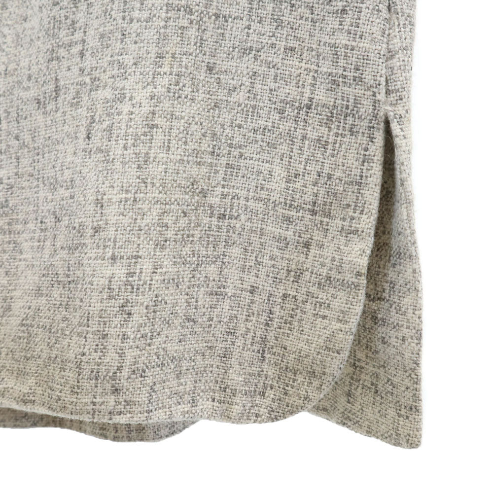 JIL SANDER ジルサンダー リネン100％ イタリア製 スカートスーツ 上下 セットアップ 38/不明 グレー レディース