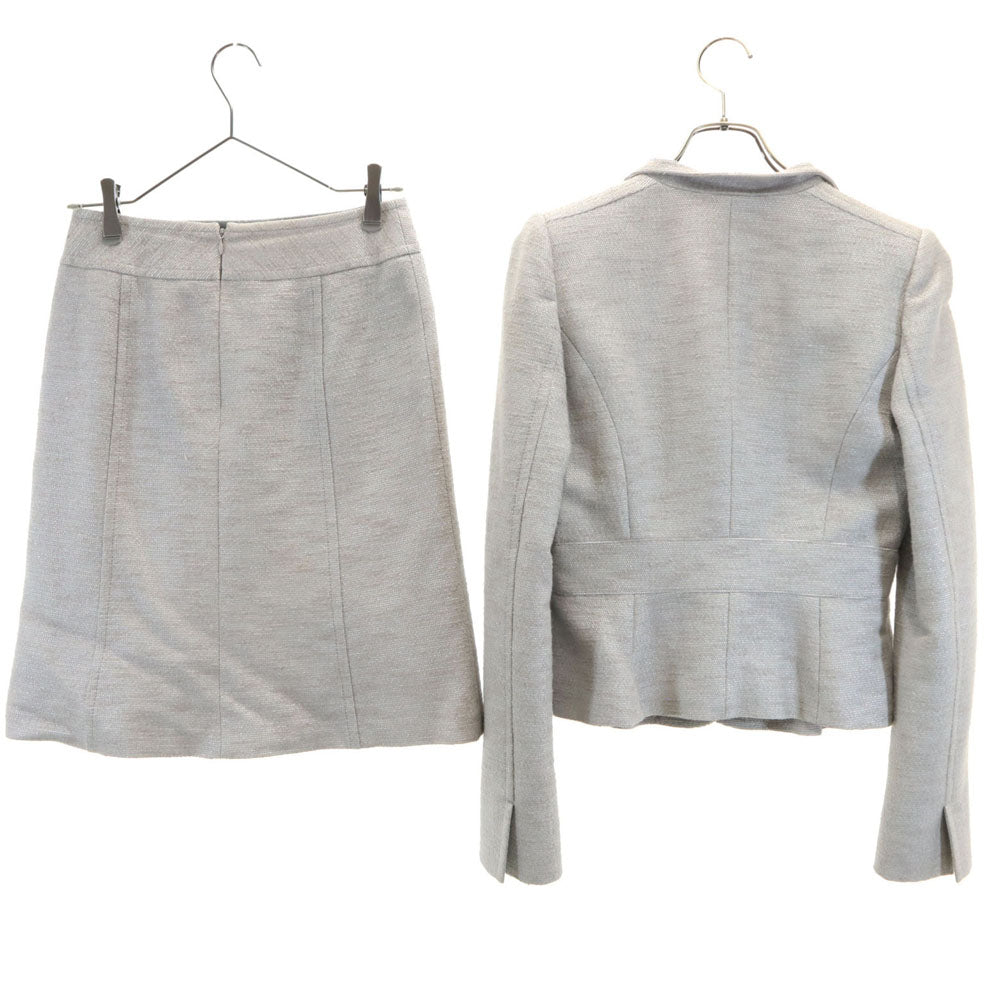 BURBERRY BLACK LABEL バーバリーブラックレーベル スカートスーツ 上下 セットアップ 40/38 グレー系 レディース