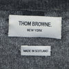 トムブラウン カシミヤ100％ ニットカーディガン 4 グレー THOM BROWNE NEWYORK メンズ