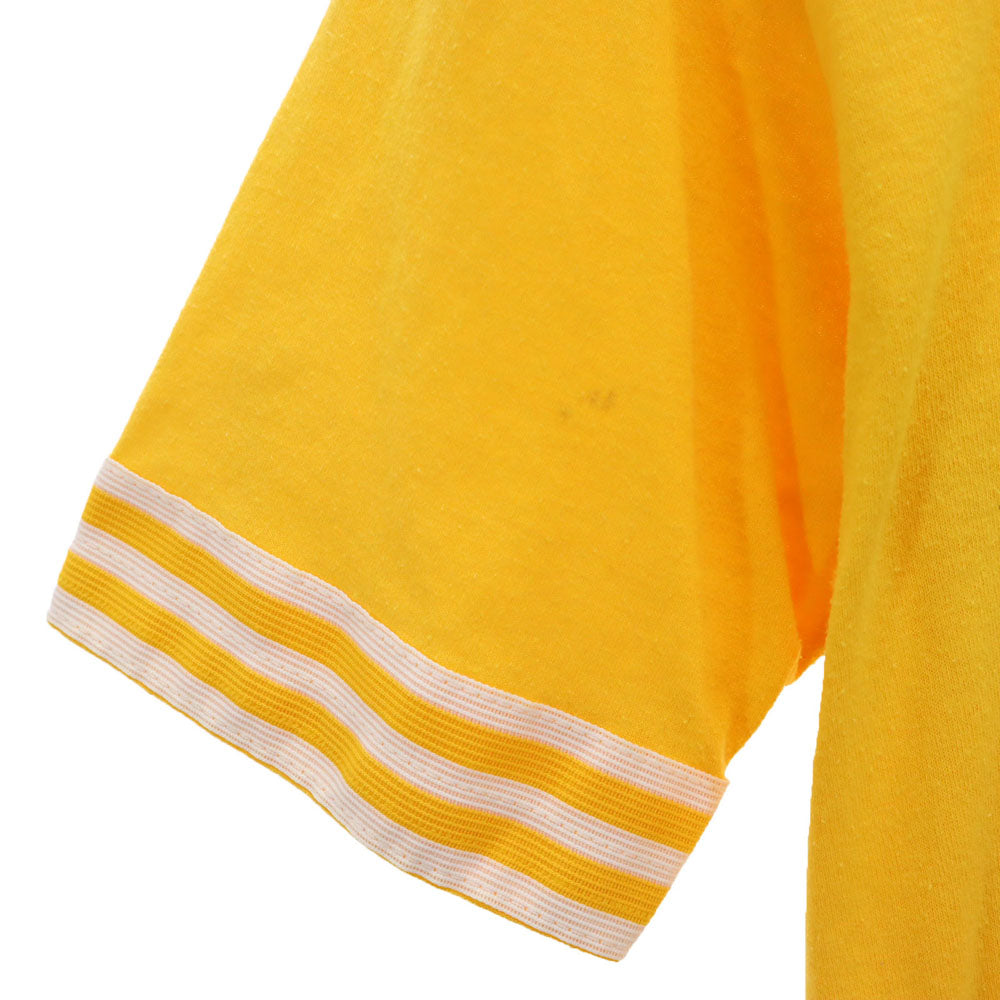 SOFFE SHIRTS ソフィーシャツ 80s 90s USA製 オールド 半袖 Vネック Tシャツ M イエロー メンズ