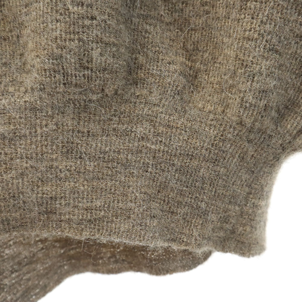 セリーヌ イタリア製 アルパカ100％ 半袖 セーター S ブラウン系 CELINE ニット レディース