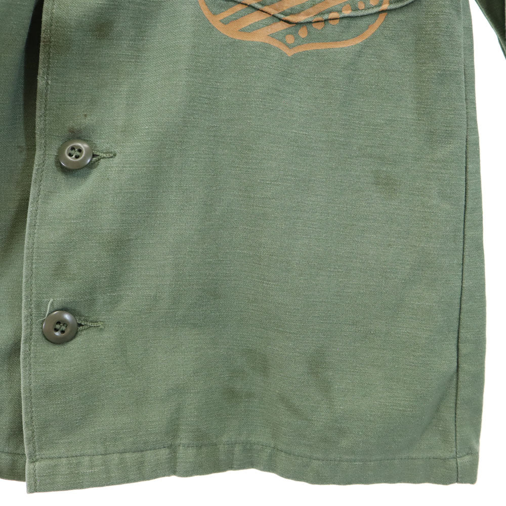 US.ARMY ユーエスアーミー ヴィンテージ 長袖 ミリタリーシャツ カーキ メンズ
