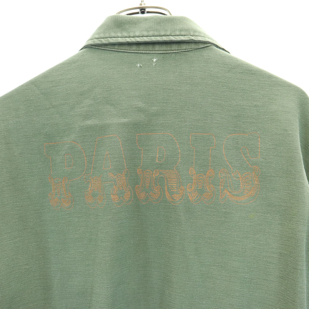 US.ARMY ユーエスアーミー ヴィンテージ 長袖 ミリタリーシャツ カーキ メンズ