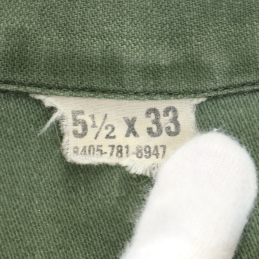 US.ARMY ユーエスアーミー ヴィンテージ 長袖 ミリタリーシャツ カーキ メンズ