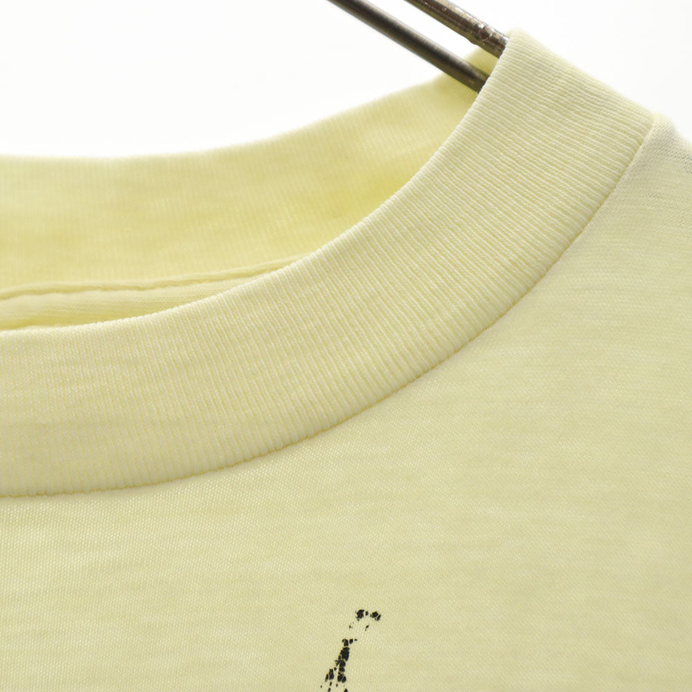 70s 80s 半袖 シングルステッチ Tシャツ イエロー オールド ヴィンテージ メンズ