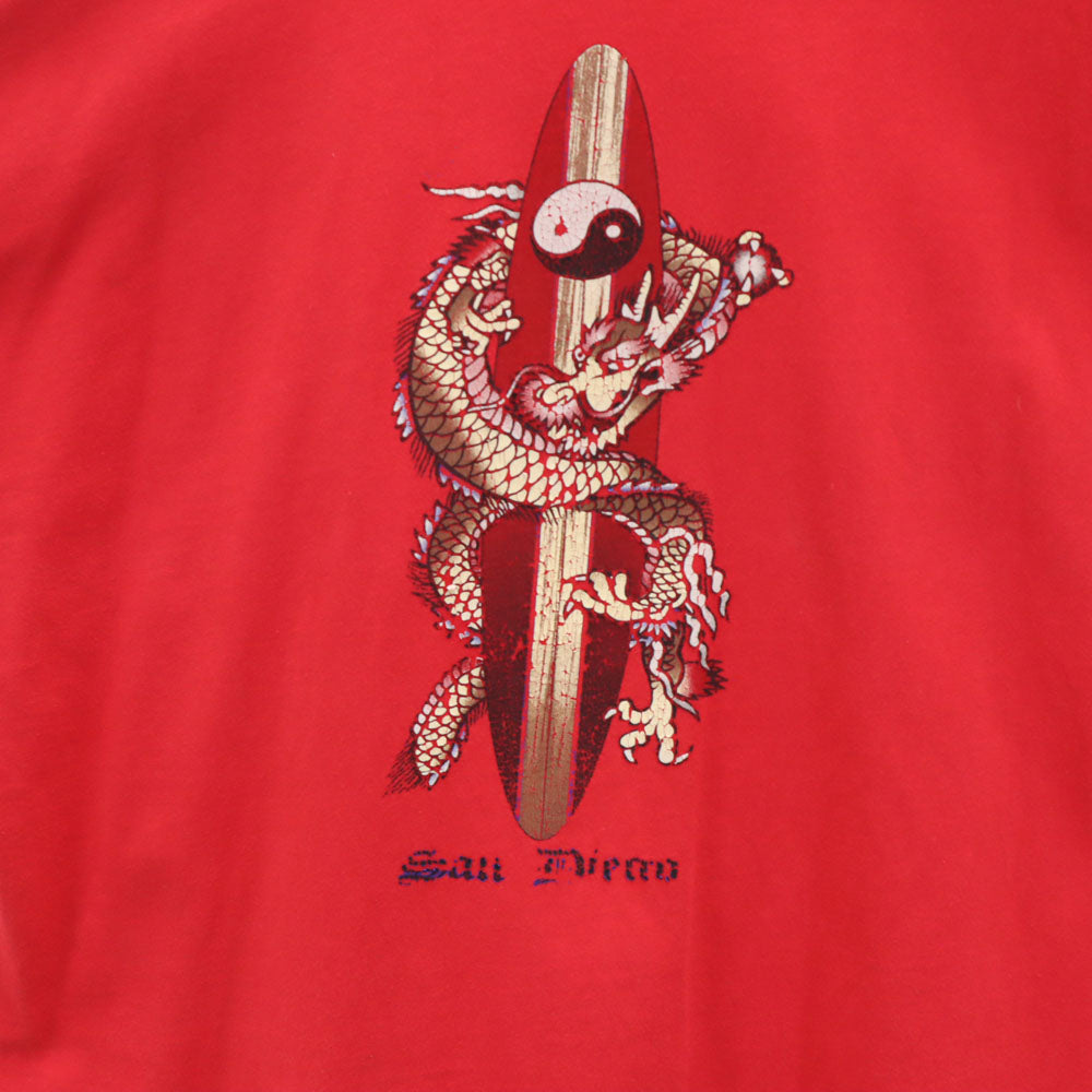 NIKE ナイキ 90s バックプリント 長袖 チームタグ Tシャツ XL レッド TEAM ロンT オールド ヴィンテージ メンズ