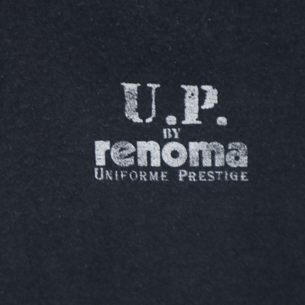 renoma レノマ 90s フランス製 パグバックプリント 長袖 Tシャツ M ブラック ロンT オールド ヴィンテージ メンズ