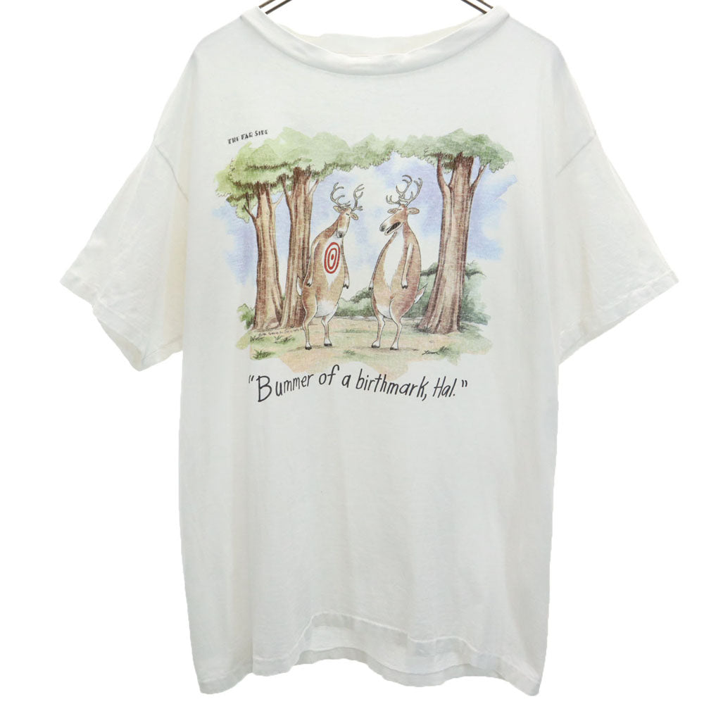 THE FAR SIDE ファーサイド 80s 半袖 シングルステッチ Tシャツ ホワイト ファーサイド メンズ
