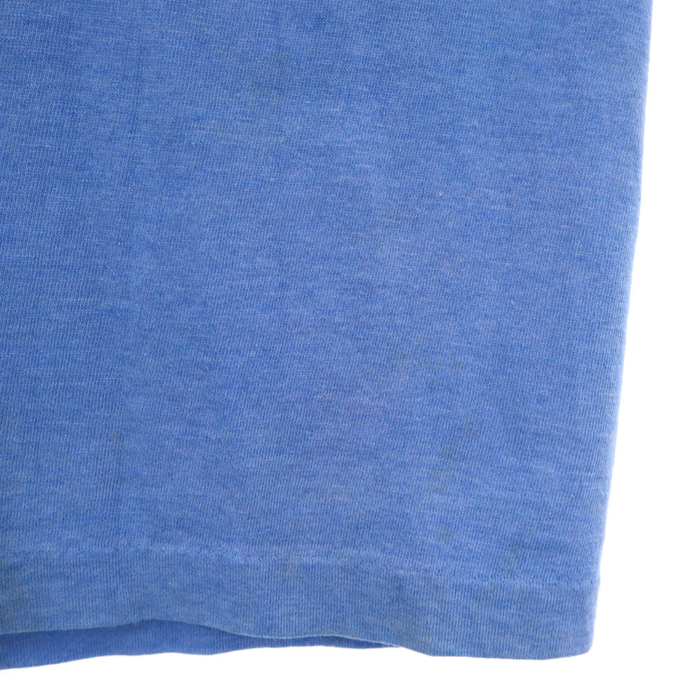 70s 半袖 シングルステッチ Tシャツ ブルー オールド ヴィンテージ メンズ