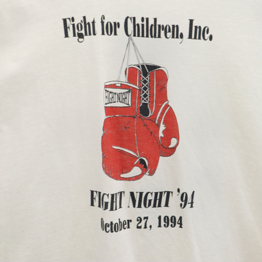 JENSEN ジェンセン 90s USA製 プリント 半袖 シングルステッチ Tシャツ XL ホワイト系 オールド ヴィンテージ メンズ