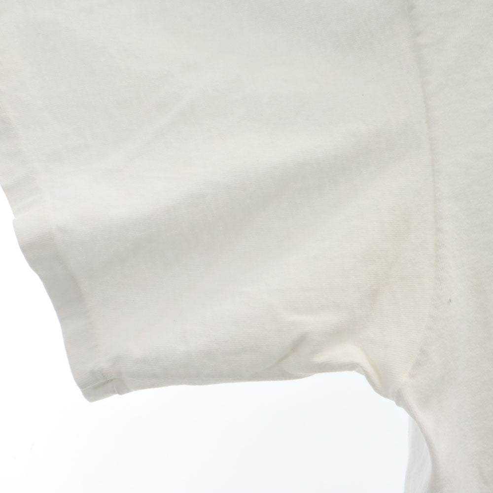 JENSEN ジェンセン 90s USA製 プリント 半袖 シングルステッチ Tシャツ XL ホワイト系 オールド ヴィンテージ メンズ