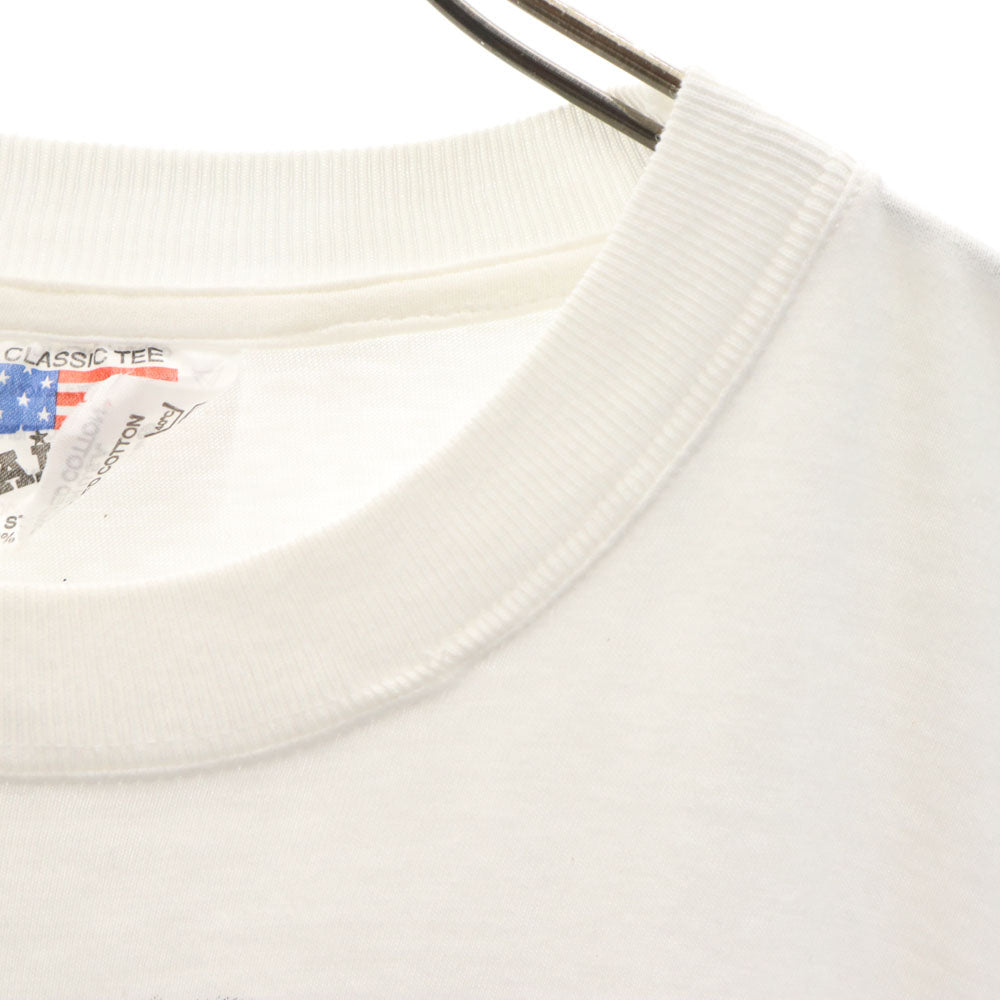 AIRAK アイラック 90s プリント 半袖 Budweiser シングルステッチ Tシャツ XL ホワイト系 バドワイザー オールド ヴィンテージ メンズ