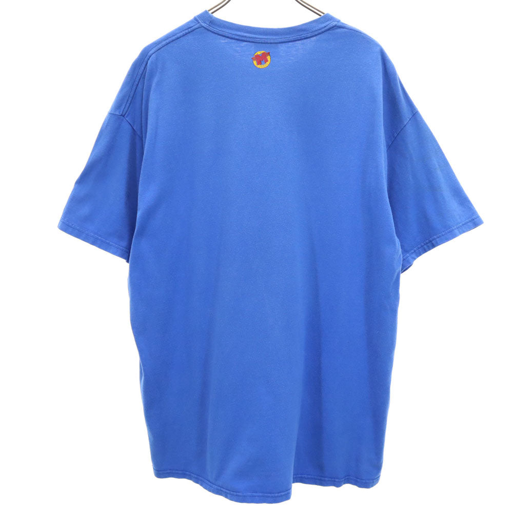 Hanes ヘインズ 90s 音叉ロゴプリント 半袖 YAMAHA Tシャツ XL ブルー系 ヤマハ オールド ヴィンテージ メンズ
