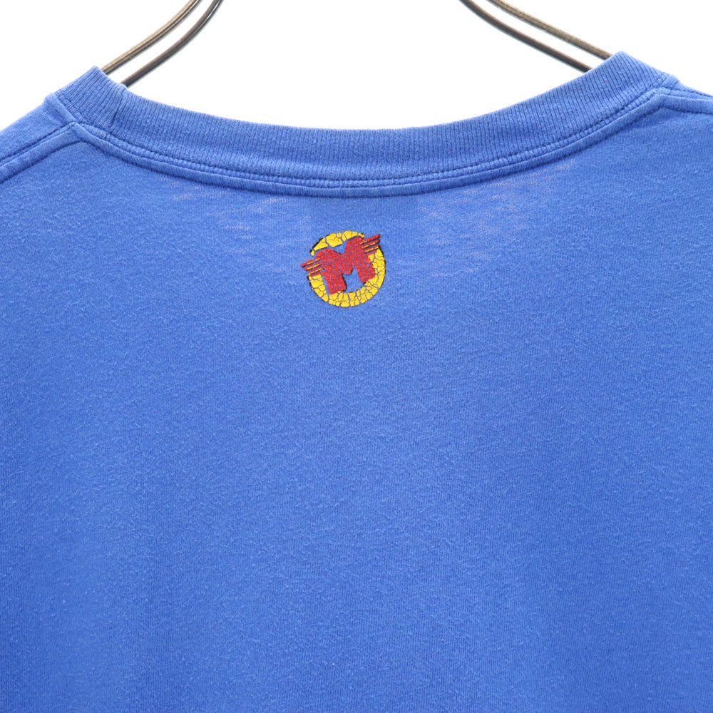 Hanes ヘインズ 90s 音叉ロゴプリント 半袖 YAMAHA Tシャツ XL ブルー系 ヤマハ オールド ヴィンテージ メンズ