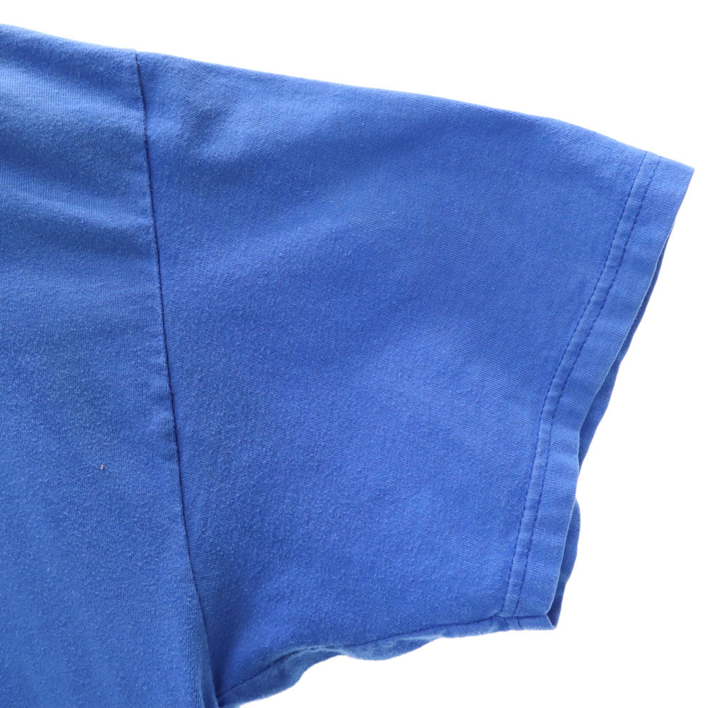 Hanes ヘインズ 90s 音叉ロゴプリント 半袖 YAMAHA Tシャツ XL ブルー系 ヤマハ オールド ヴィンテージ メンズ