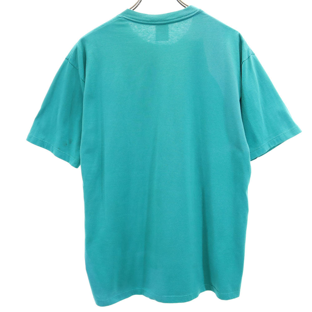 JERZEES ジャージーズ 90s USA製 プリント 半袖 シングルステッチ Tシャツ L グリーン系 オールド ヴィンテージ メンズ