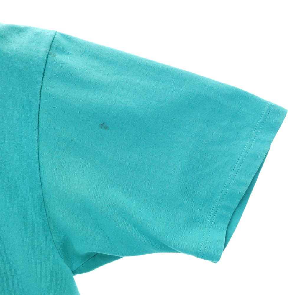 JERZEES ジャージーズ 90s USA製 プリント 半袖 シングルステッチ Tシャツ L グリーン系 オールド ヴィンテージ メンズ