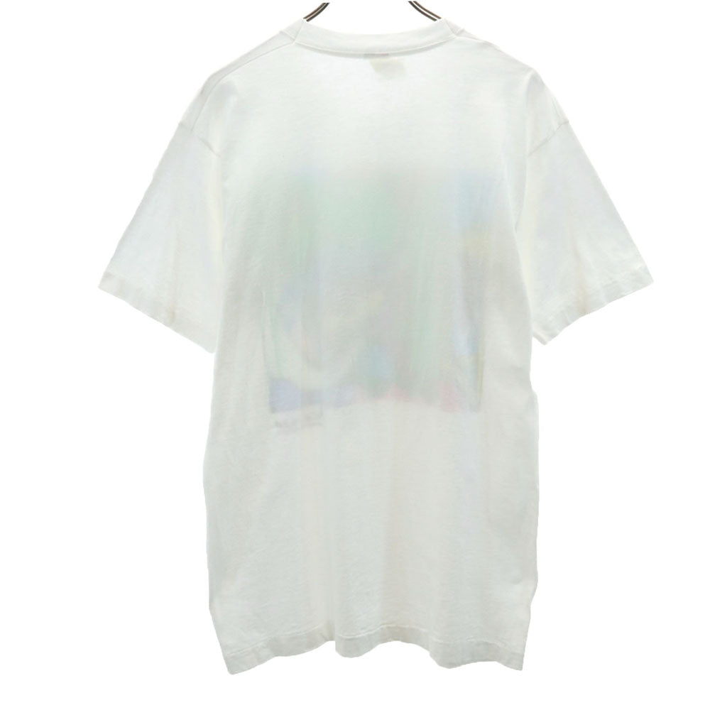 ピカソ 90s USA製 アートプリント 半袖 シングルステッチ Tシャツ L ホワイト RALPH MARLIN ラルフマーリン オールド ヴィンテージ メンズ