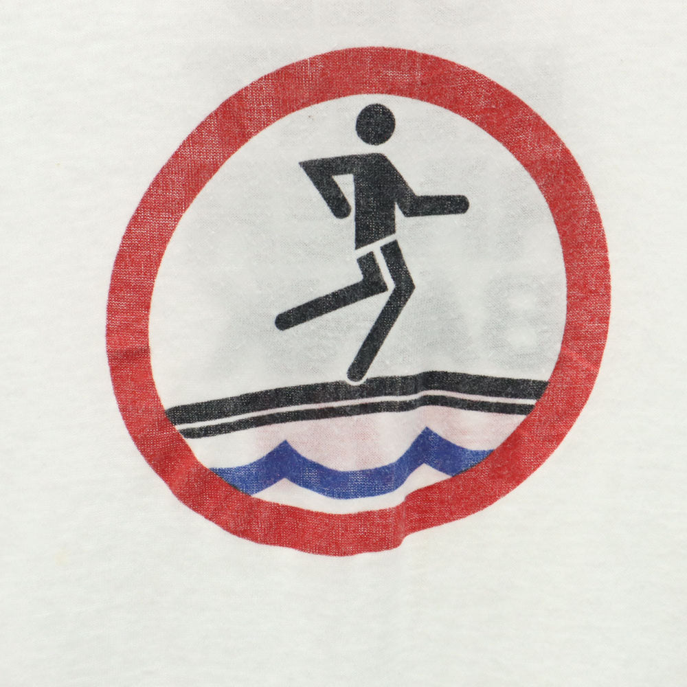 Hanes ヘインズ 70s 80s USA製 半袖 リンガー Tシャツ L ホワイト トリム オールド ヴィンテージ メンズ