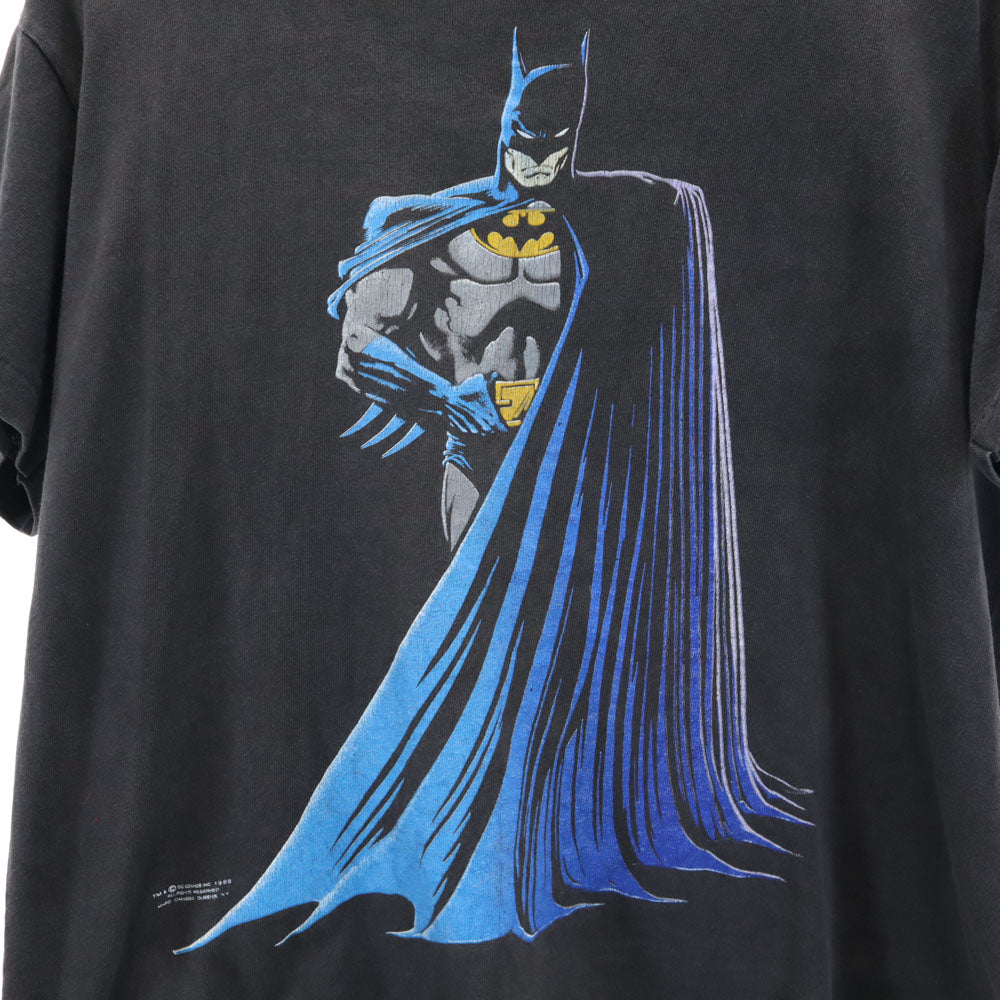 Changes チェンジーズ 80s USA製 アニメプリント 半袖 バットマン Tシャツ M ブラック系 シングルステッチ オールド ヴィンテージ メンズ