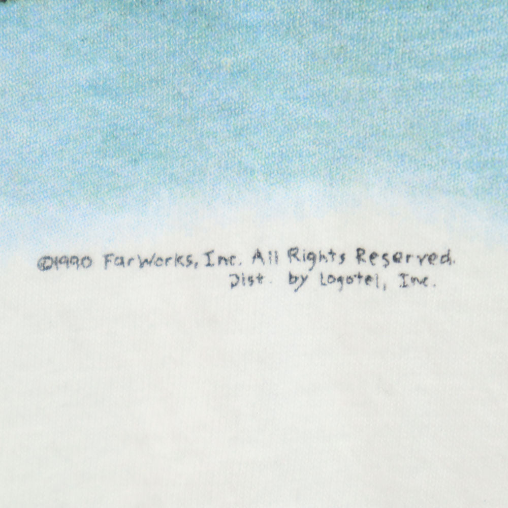 THE FAR SIDE ザファーサイド 80s USA製 プリント 半袖 シングルステッチ Tシャツ L ホワイト系 オールド ヴィンテージ メンズ