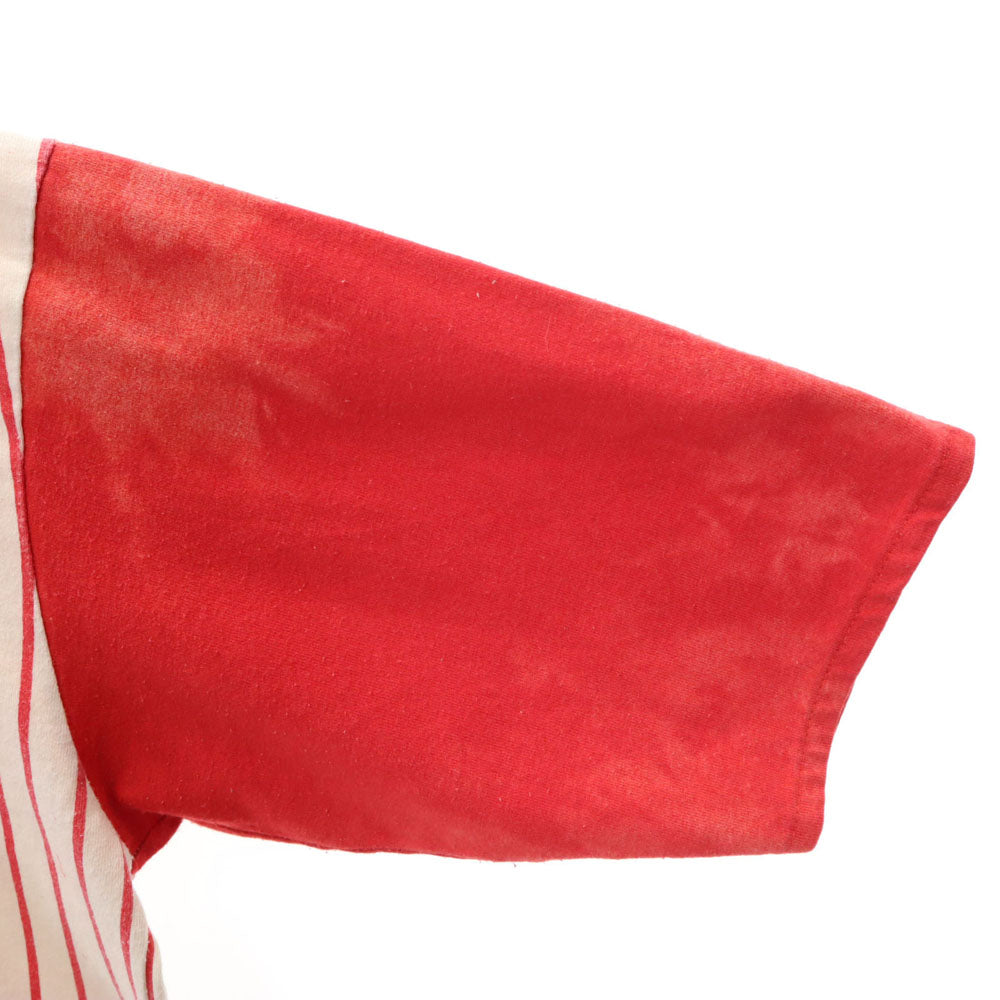 90s LOONEY TUNES ルーニーテューンズ トゥイーティー ストライプ 半袖 Tシャツ ベージュ系 シングルステッチ オールド ヴィンテージ メンズ