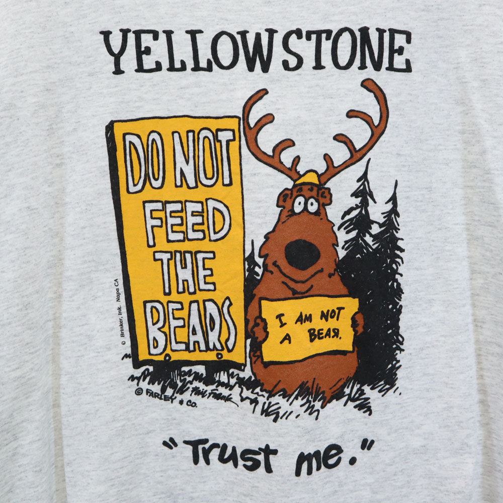 JERZEES ジャージーズ 90s USA製 プリント 半袖 Tシャツ 2X グレー系 ビッグサイズ オールド ヴィンテージ メンズ