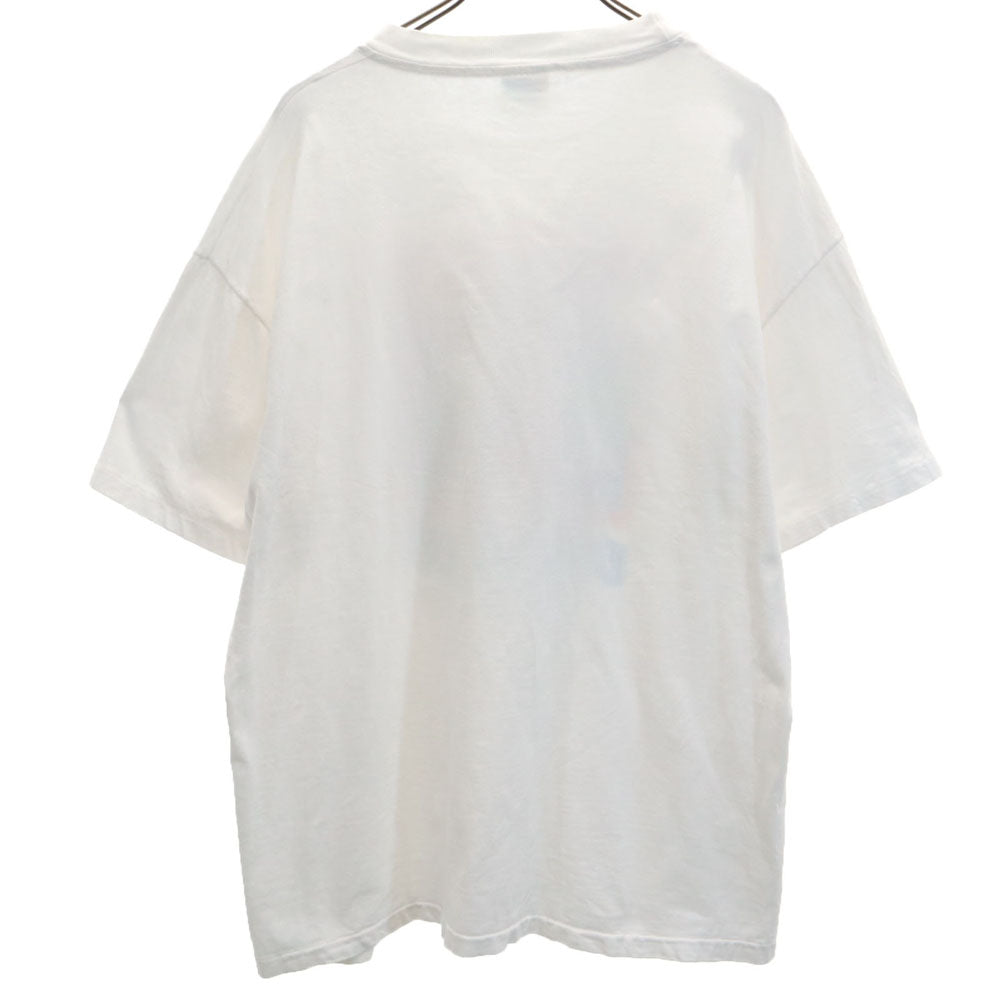 Hanes ヘインズ 90s 灯台プリント 半袖 シングルステッチ Tシャツ XL ホワイト系 オールド ヴィンテージ メンズ