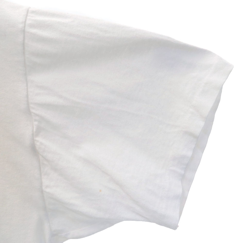 Hanes ヘインズ 90s 灯台プリント 半袖 シングルステッチ Tシャツ XL ホワイト系 オールド ヴィンテージ メンズ