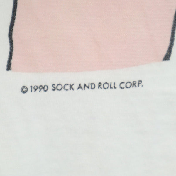 90s ピッグプリント 半袖 Tシャツ ホワイト系 オールド ヴィンテージ メンズ