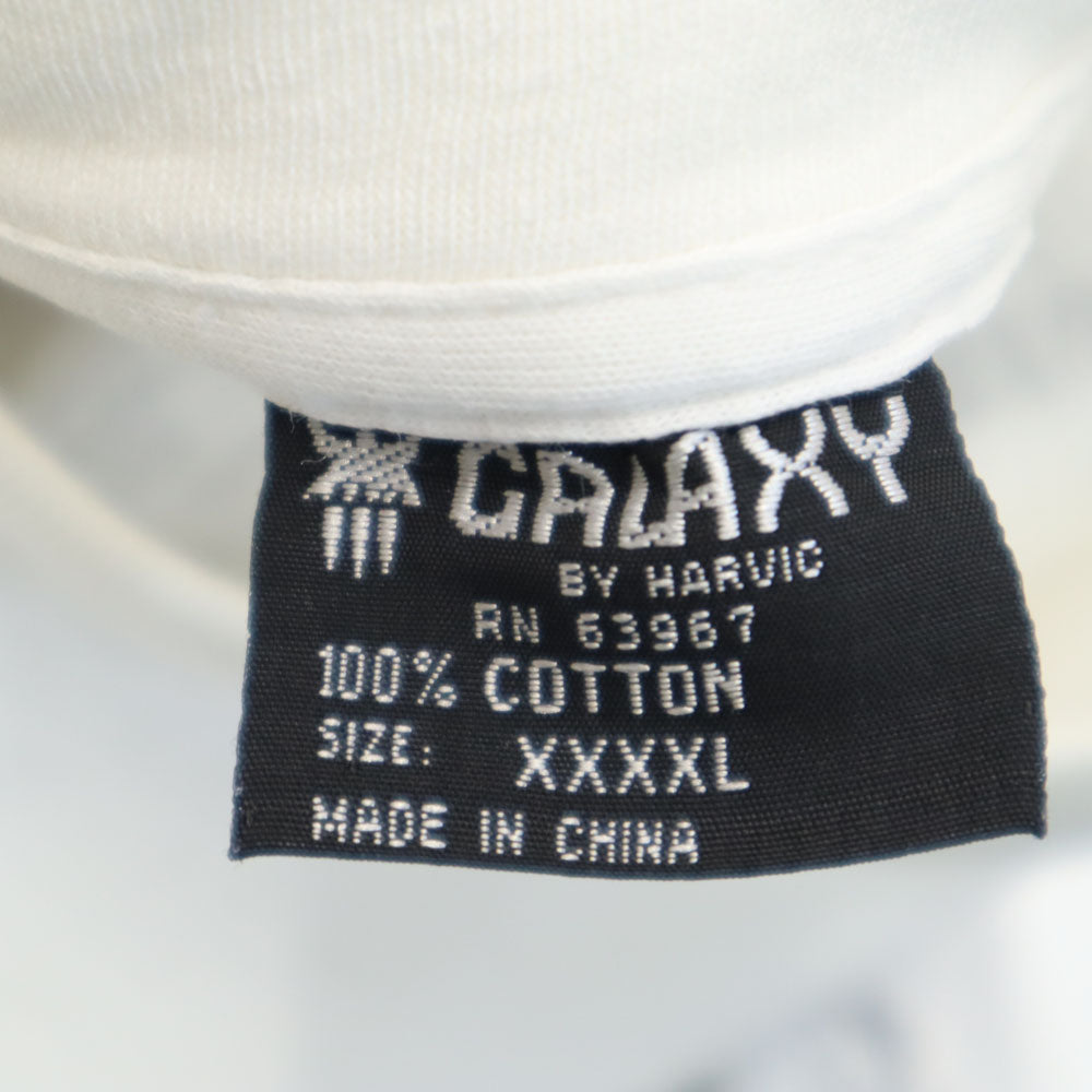 90s 総柄 半袖 Tシャツ XXXXL ホワイト系 ビッグサイズ オールド ヴィンテージ メンズ